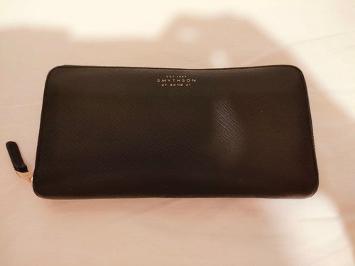 Smythson panama round zip long - smythson,