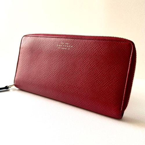 Smythson panama red leather - smythson,