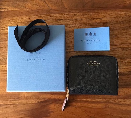 Smythson panama coin purse - smythson, in