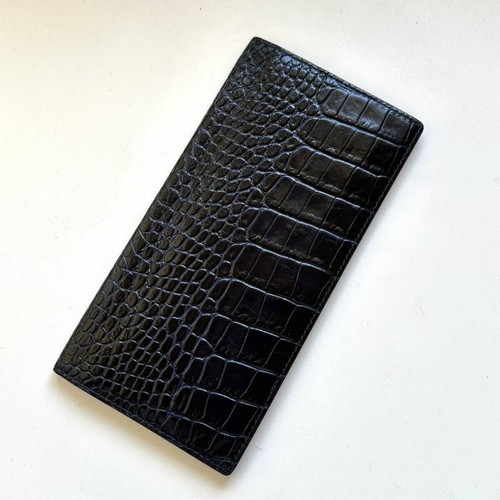 Smythson navy croc embossed - smythson,